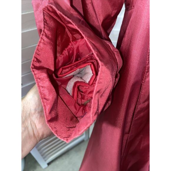 Vintage 80s Women’s Rain Trench Coat Pink Removable Quilt Lined Sz Small Korea - Picture 11 of 12